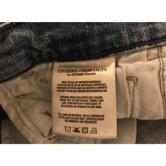 Citizens of Humanity Women's Jazmin Ankle Cuffed slim Straight - Size 24 - Picture 10 of 12